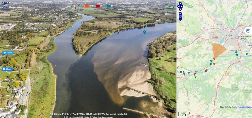 La Loire vue du ciel – © GIP Loire estuaire